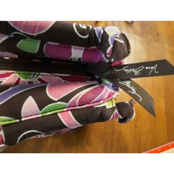 Vera Bradley PURPLE PUNCH GABBY Floral Quilted Bag With Zipper & Pockets - Picture 8 of 10